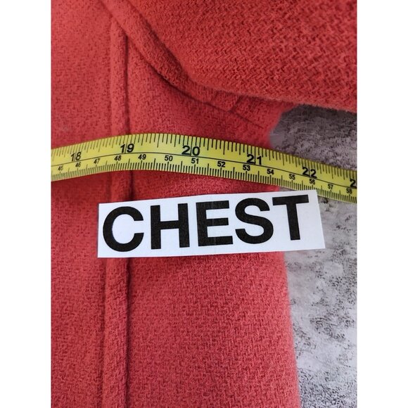 J.Crew Women's Villa Coat Nello Gori Salmon Italian Wool Size 4P US - Picture 9 of 11